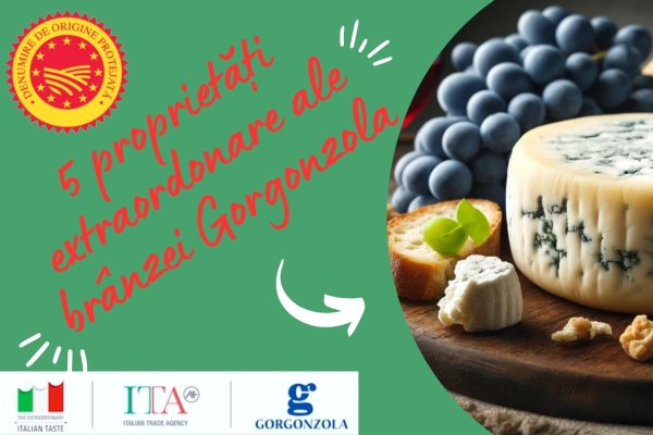 5 proprietăți extraordinare ale brânzei gorgonzola. Este cea mai ușor digerabilă brânză!