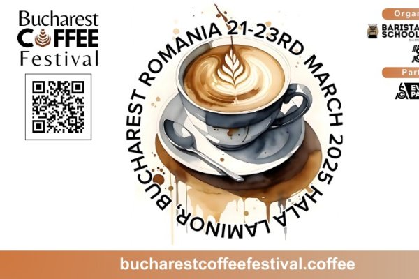 Bucharest Coffee Festival, 11 ani de tradiție  Ediția 2025 începe pe 21 martie, la Hala Laminor