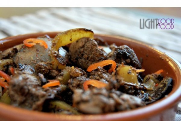 Ficatei de pui cu scortisoara, cardamom, ghimbir si lamaie