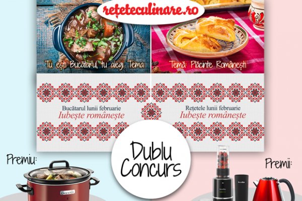 CONCURS: Bucatarul lunii Februarie si Retetele lunii Februarie