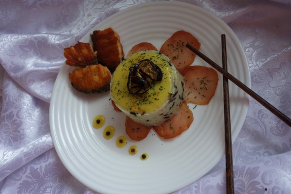 Risotto basmati cu lamaie si somon afumat