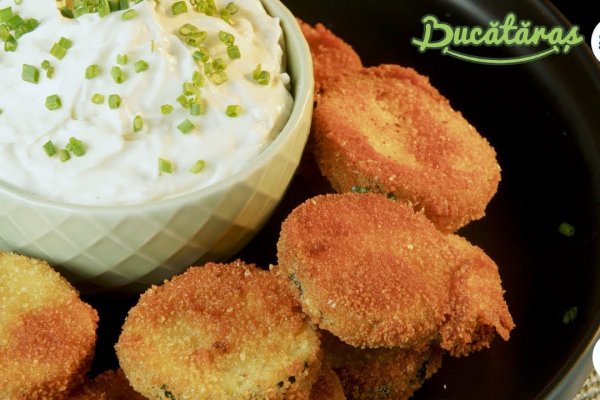Zucchini pane cu mousse de gorgonzola