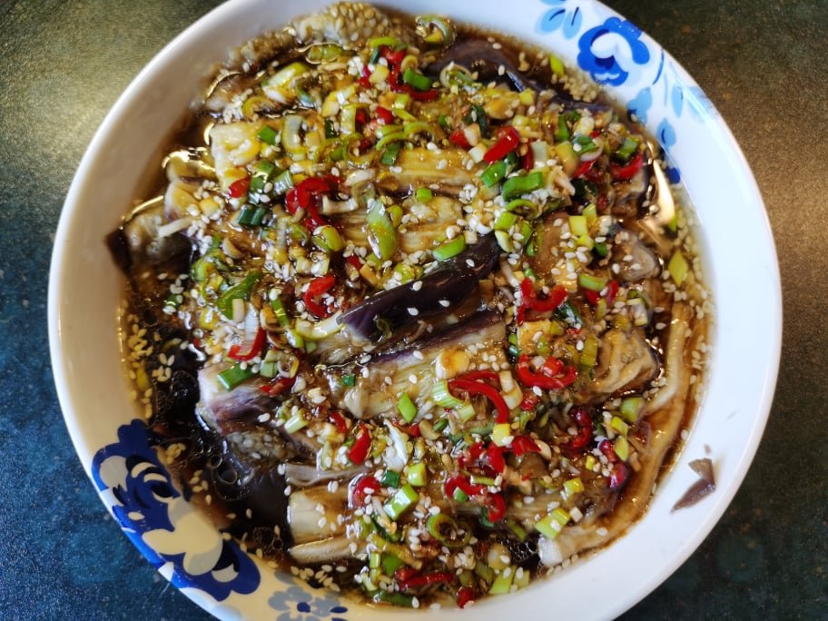 Salata de vinete asiatica