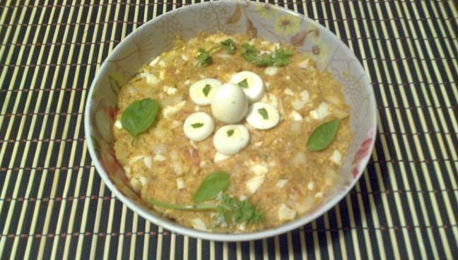 Salata de napi cu oua de prepelita a la Diana